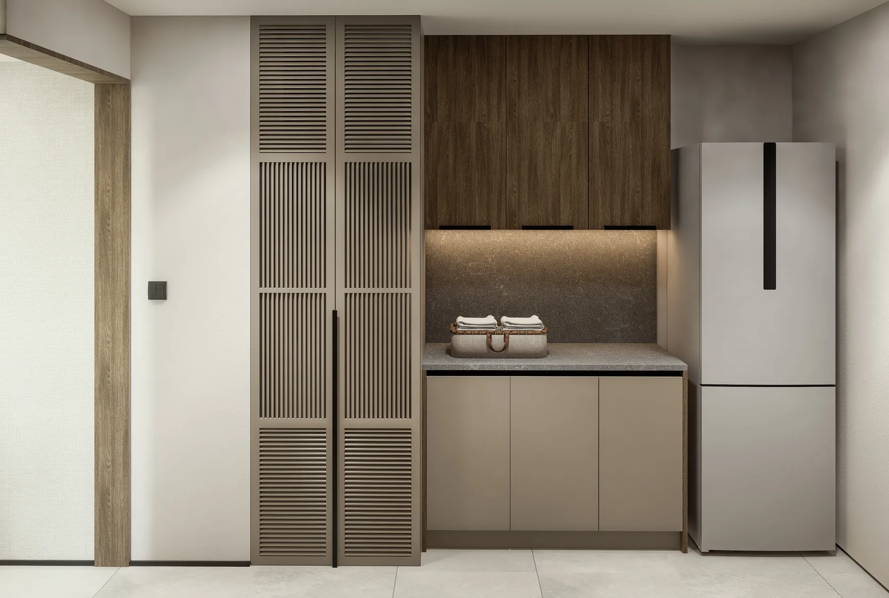 1 Bedroom architectural perspective — 1 BR Unit - View 07