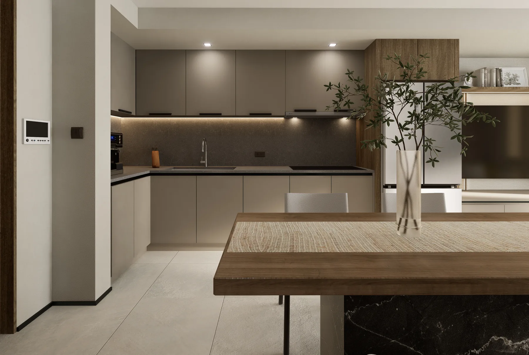 2 Bedroom architectural perspective — 2 BR Unit - View 02