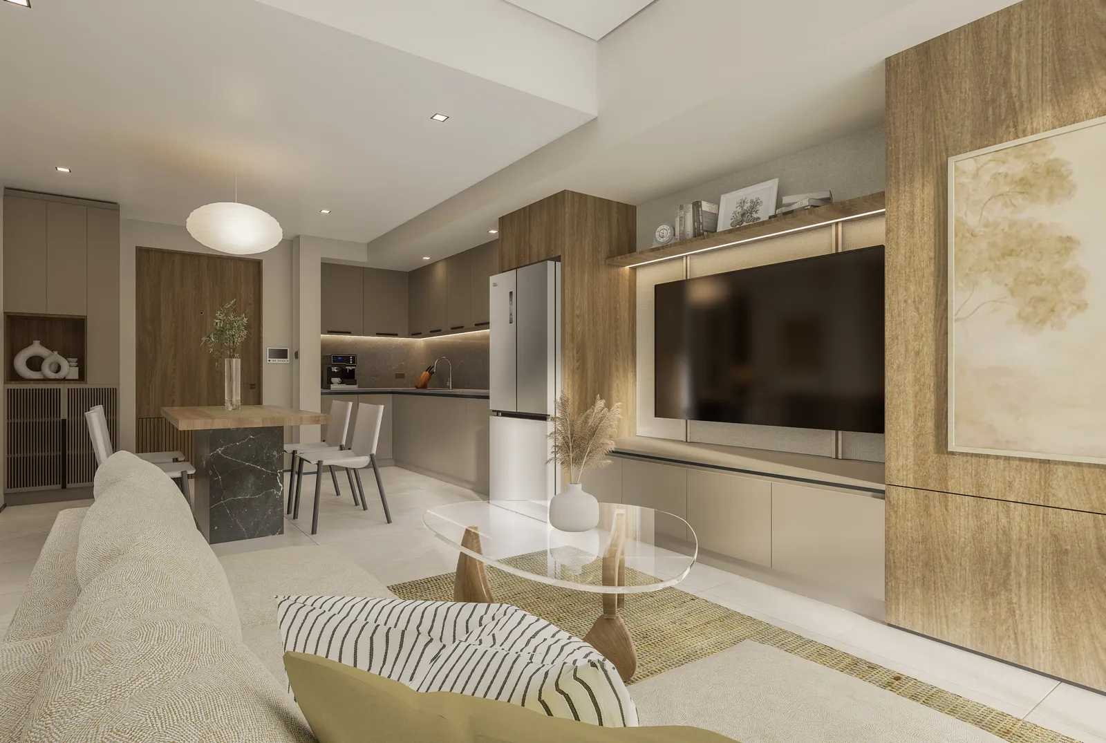 2 Bedroom architectural perspective — 2 BR Unit - View 05