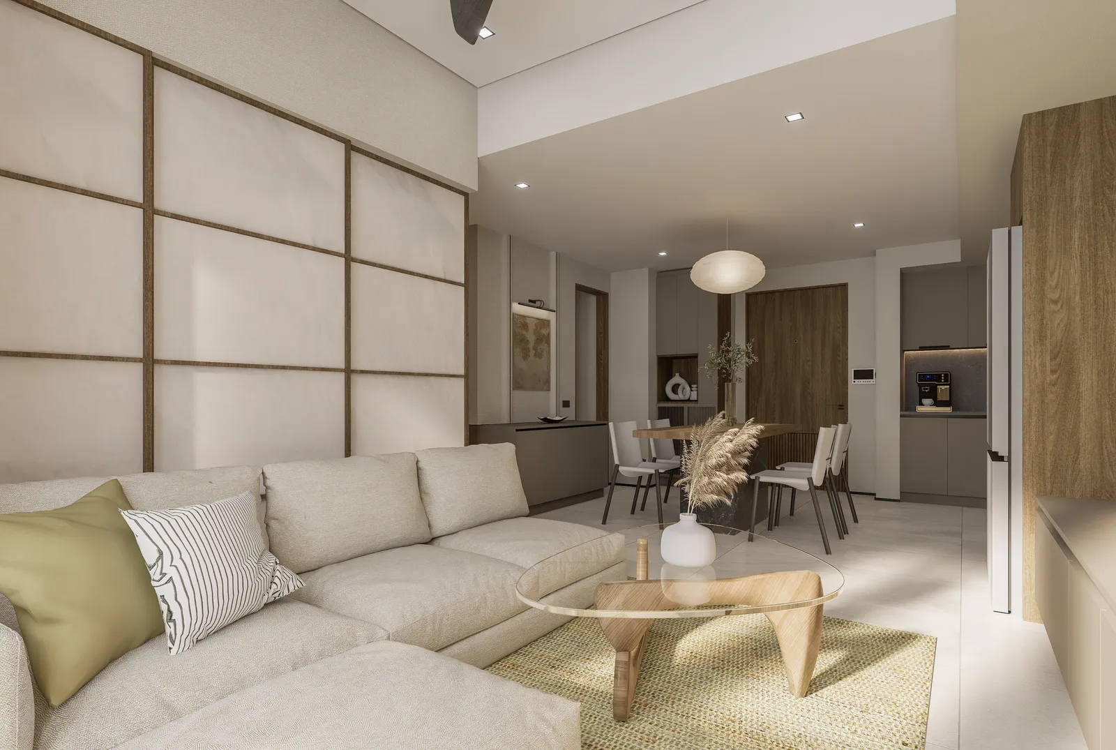 2 Bedroom architectural perspective — 2 BR Unit - View 06