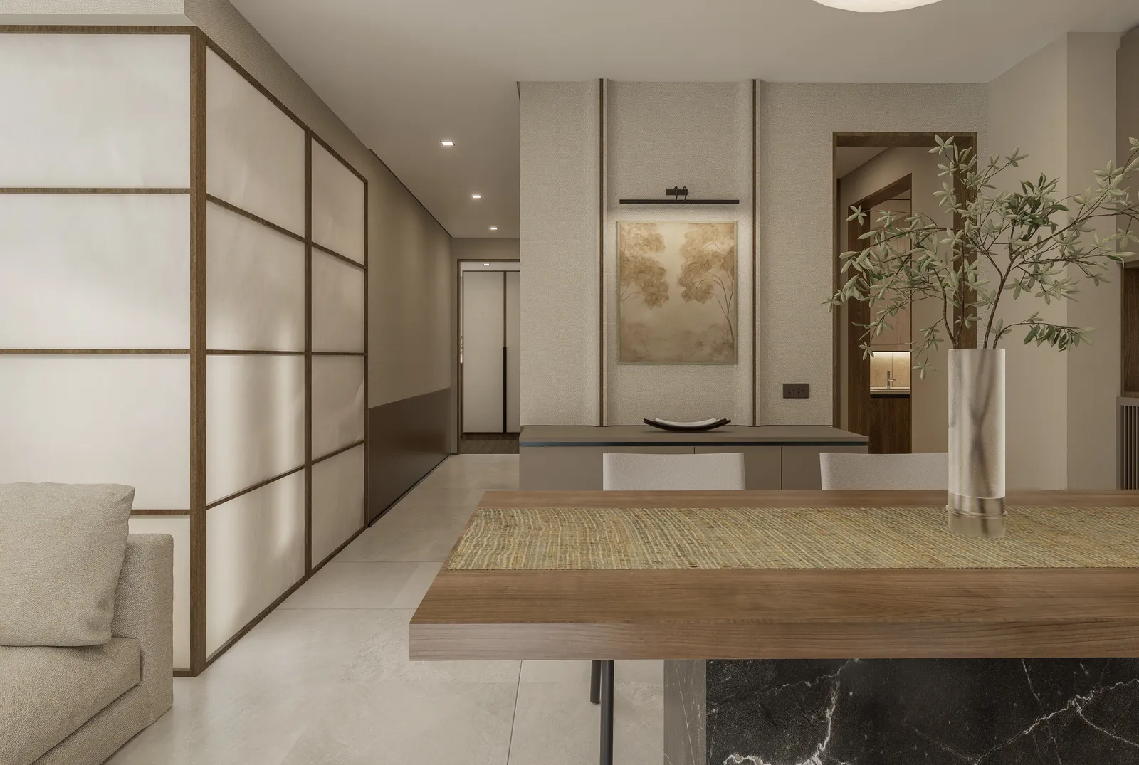 2 Bedroom architectural perspective — 2 BR Unit - View 07