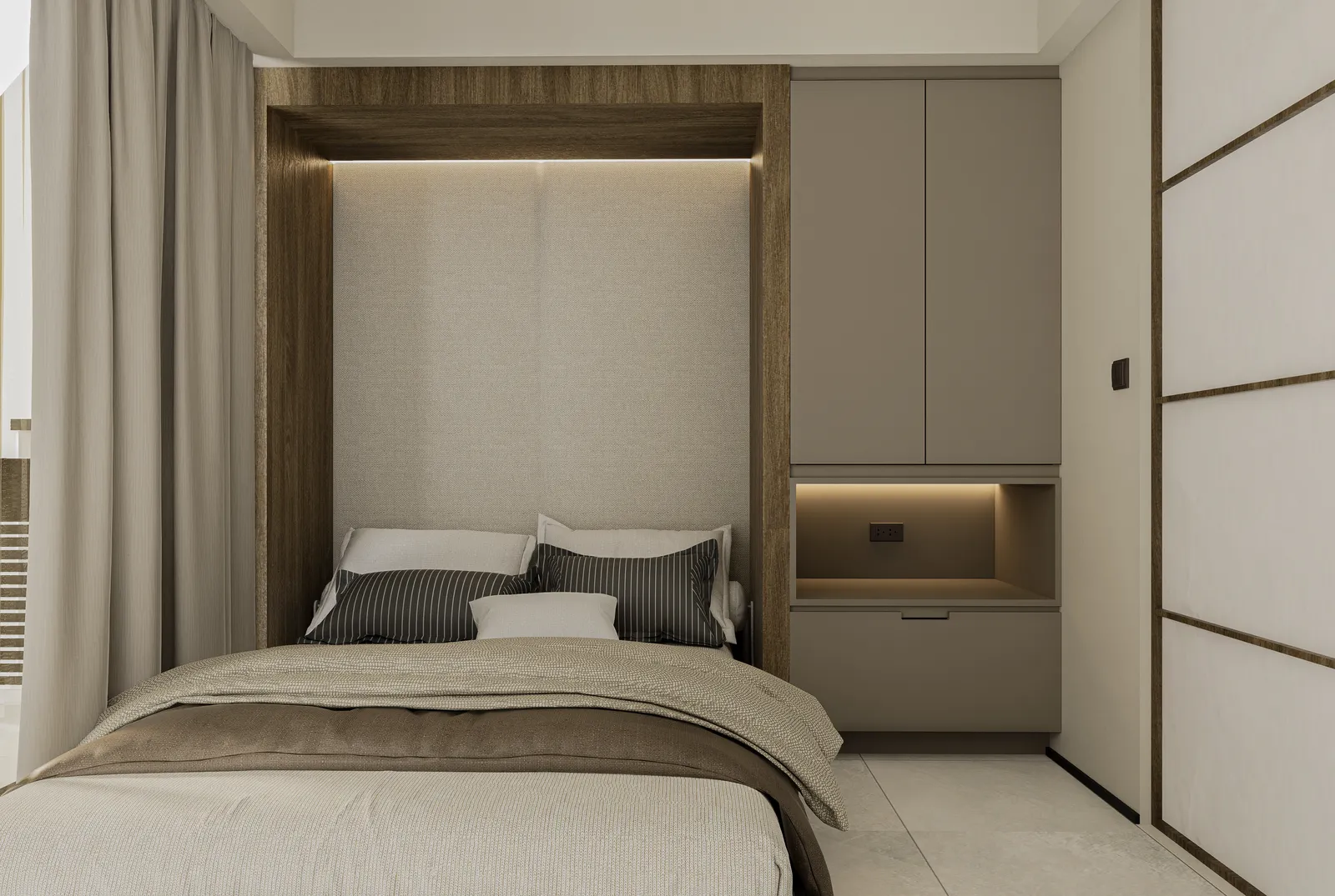 2 Bedroom architectural perspective — 2 BR Unit - View 10