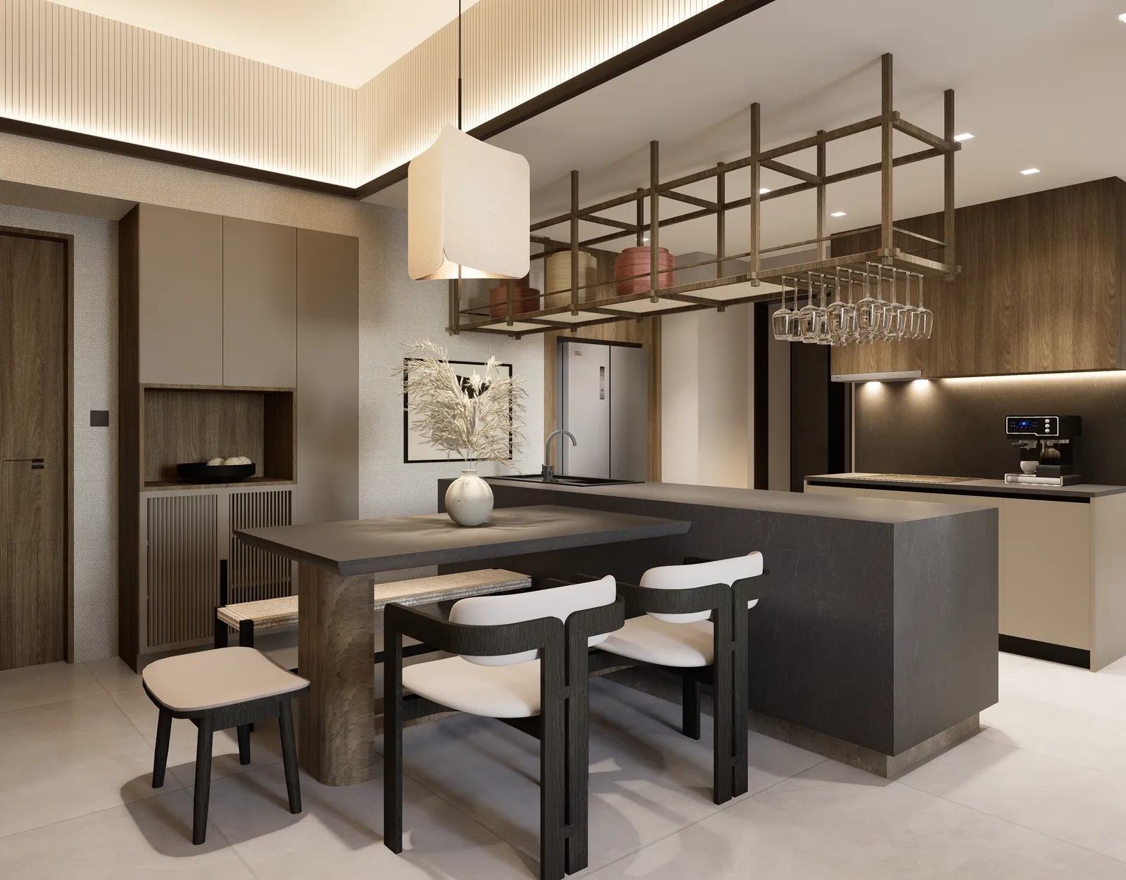 3 Bedroom architectural perspective — 3 BR Unit - View 03