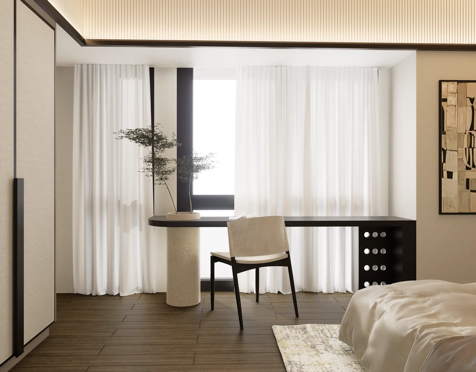 3 Bedroom architectural perspective — 3 BR Unit - View 10