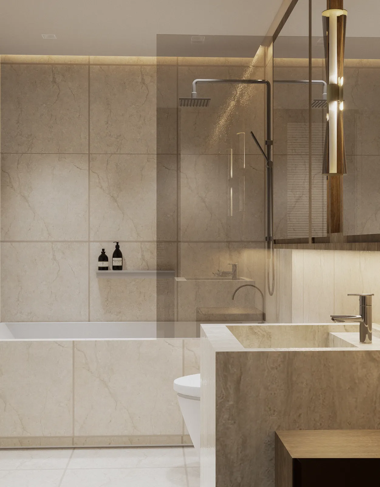 3 Bedroom architectural perspective — 3 BR Unit - View 14