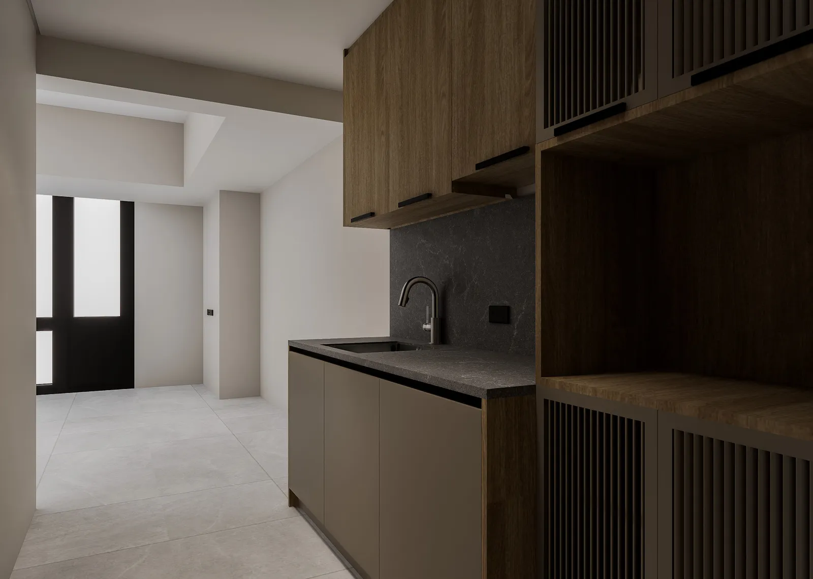 Studio architectural perspective — Studio Bare Unit - 01